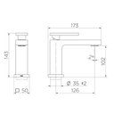 Ver imagem 2 de Monocomando para Lavatório de Mesa New Edge Cromado - Docol