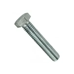 Parafuso Sextavado M10 X 25 Ma-1,50 8.8 Zinco Branco - 20un