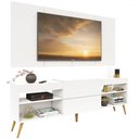 Ver imagem 3 de Rack com Painel para Tv até 60 Polegadas Milão 1 Porta 2 Prateleiras Branco - Pm
