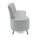 Ver imagem 7 de Sofá Living Decorativo 2 Lugares 1,60m Katara Cinza Claro Veludo G33 - Gran Belo