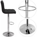 Ver imagem 6 de Conjunto Mesa Tolix com 2 Banquetas Gomos Estofadas Conforto e Estilo - Preto