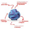 Brinquedo Bolinha para Cachorro de Corda Azul 8cm - Casambiente PETS024-Azul - 3