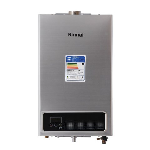 Aquecedor de Agua a Gás Eletrônico E15 Rinnai Gn Prata Bivolt