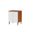 Ver imagem 1 de Balcão 2 Portas Luana 70cm Luana/clara - Cinamomo/branco Aramóveis