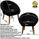 Ver imagem 2 de Poltrona Decorativa para Sala de Jantar Tecido Veludo Premium Estrutura Resistente Pés Palito