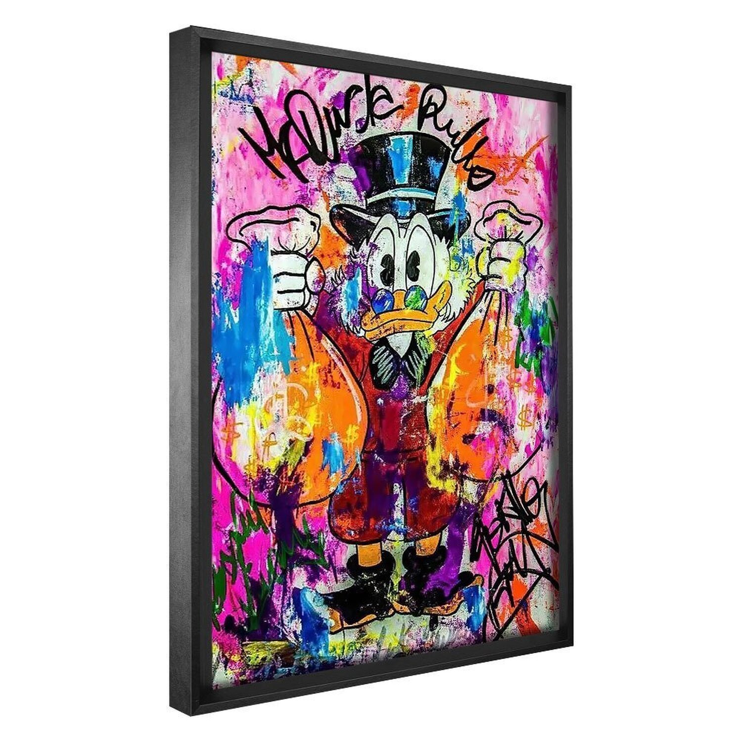 Quadro Decorativo Tela Tio Patinhas Diversos Tamanhos - 2