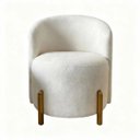 Ver imagem 3 de Poltrona Lounge Bouclé Estopar ? Moderna para Sala, Recepção e Quarto
