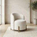 Ver imagem 1 de Poltrona Lounge Bouclé Estopar ? Moderna para Sala, Recepção e Quarto
