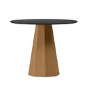 Ver imagem 3 de Conjunto Sala de Jantar Mesa Isis 100x100 4 Cadeiras Carol Ype/preto/veludo Nude