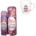 Ver imagem 3 de Kit Presente Dia Das Mães Garrafa Térmica Inox 450ml + Caneca Vidro 380ml Amor em Cada Detalhe:amare