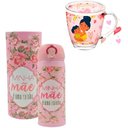 Ver imagem 4 de Kit Presente Dia Das Mães Garrafa Térmica Inox 450ml + Caneca Vidro 380ml Amor em Cada Detalhe:amare