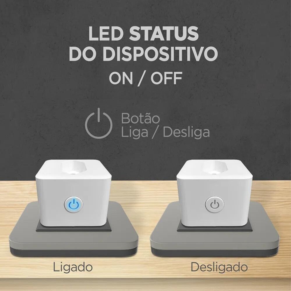 Plugue de Tomada Inteligente Bivolt 16a Wi-fi Elg - 5