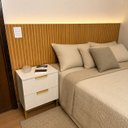Ver imagem 2 de Cabeceira Ripada Kit 35 Placas Decorativo MDF 2,53x1,06m Quarto Casal Queen Autocolante - Lh Móveis