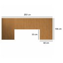 Ver imagem 2 de Kit Painel Ripado 35 Placas Mdf 53x11cm Cabeceira Casal Queen King
