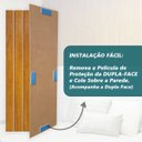 Ver imagem 7 de Cabeceira Ripada Kit 35 Placas Decorativo MDF 2,53x1,06m Quarto Casal Queen Autocolante - Lh Móveis