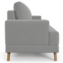 Ver imagem 5 de Sofá 200cm 3 Lugares Pés Curvos Santi Suede D05 Cinza - Mpozenato
