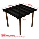 Ver imagem 2 de Cobertura Policarbonato Alveolar 2,00m x 2,00m - Fume 4mm