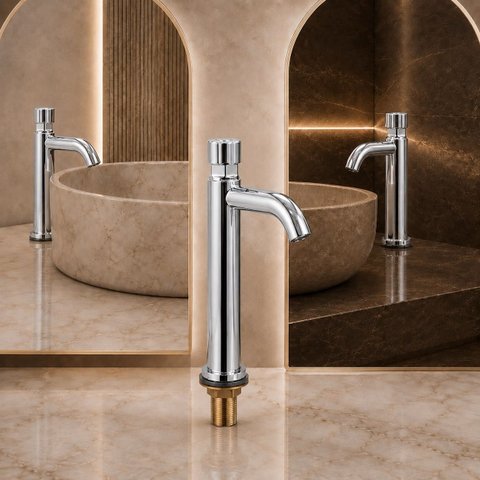 Torneira com Temporizador Fresno Aço Inox 304 Goldenx