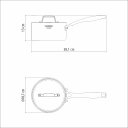 Ver imagem 4 de Panela Tramontina Grano em Aço Inox Corpo Triplo com Tampa e Cabo 18 Cm 2,2 L - 62141/180