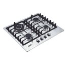Ver imagem 2 de Cooktop à Gás 4 Bocas Eos Ecg04 Inox Bivolt