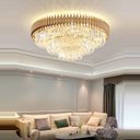 Ver imagem 6 de Lustre de led para teto, instalação moderna, redonda, dourada e prateada, luzes de teto - Gold frame