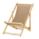 Ver imagem 1 de Cadeira Espreguiçadeira Preguiçosa Dobrável S-b-bege