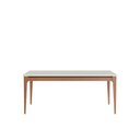 Ver imagem 1 de Mesa de Jantar Retangular com Tampo de Vidro Addar Off White e Natural