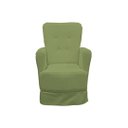 Ver imagem 2 de Poltrona de Amamentação Balanço Lis com Puff Boucle Verde - Lg Decor Baby