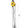 Talha Manual 1 Tonelada 1000 Kg com Corrente 3 Metros Elevação Rotta 376 10615 - 2