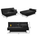 Ver imagem 2 de Sofá Cama 3 Lugares 1,80m Diana Suede Adonai Estofados