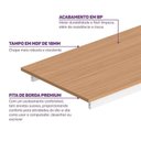 Ver imagem 7 de Cama Alta com Escrivaninha Multifuncional em Aço Carbono Tubular Teko Casatema MadeiraOriginals Branco/Fosco/Álamo