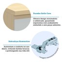 Ver imagem 3 de Bancada de Cozinha com Balcão 100% Mdf 164cm Aura Luciane Móveis