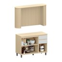 Ver imagem 4 de Bancada de Cozinha com Balcão 100% MDF 164cm Aura Luciane Móveis