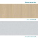 Ver imagem 3 de Bancada de Cozinha com Balcão 100% MDF 164cm Aura Luciane Móveis