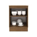 Ver imagem 4 de Balcão Armário de Cozinha 60 cm 1 Porta Rustic/Cinza Agata Madesa
