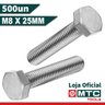 PARAFUSO SEXTAVADO DIN 933 M8 X 25 ZINCO BRANCO - 500Pçs - 2