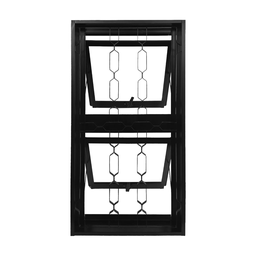Janela Vitro Maxim-ar 50x100 Req. 12cm Grade Elo Corrente Vertical Stander - 1