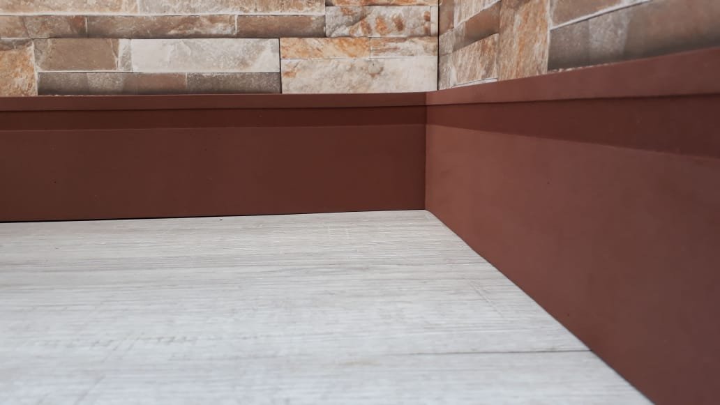 Ver imagem 1 de Rodapé Eva Adesivo E Flexível *maresia 10cm X 1cm 10 Metros* Marrom