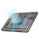 Ver imagem 3 de Suporte Notebook Cooler Gamer Led Ergonomico Base Refrigerado Ventilador Silencioso Usb Preto