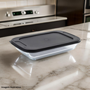 Ver imagem 6 de Assadeira de Vidro Refratário Retangular com Tampa 1,6 Litros