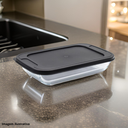 Ver mais imagens de Assadeira de Vidro Refratário Retangular com Tampa 1,6 Litros