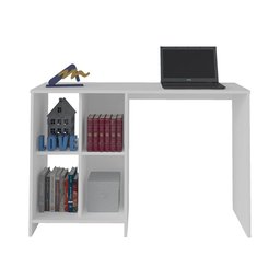 Escrivaninha / Mesa para Notebook Matrix Branco e 4 Nichos - Artely 003771 - 3