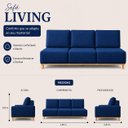 Ver imagem 3 de Sofá Atenas Fixo 180cm - Azul