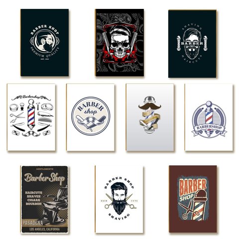 10 Placas Mdf Barbearia Decorativa Moderna e Estilosa Br38