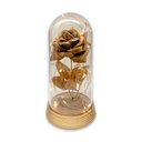 Ver imagem 2 de Luminária a Rosa Encantada Dourada Luxo Presente para Namorada Amor Lindo