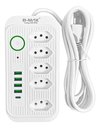 Ver imagem 2 de Extensao 5 Tomadas + 4 Usb + Usb-c Filtro de Linha