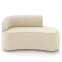 Ver imagem 5 de Sofá 2 Lugares para Sala 140cm Orgânico Wendi Suede Bege I01 - Mpozenato