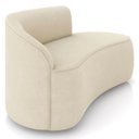 Ver imagem 6 de Sofá 2 Lugares para Sala 140cm Orgânico Wendi Suede Bege I01 - Mpozenato
