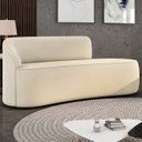 Ver imagem 1 de Sofá 2 Lugares para Sala 140cm Orgânico Wendi Suede Bege I01 - Mpozenato