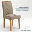 Ver imagem 6 de Conjunto Sala de Jantar 6 Lugares Retangular Tampo Vidro MDF 160x80cm Mesa Lyra e Cadeiras Carol